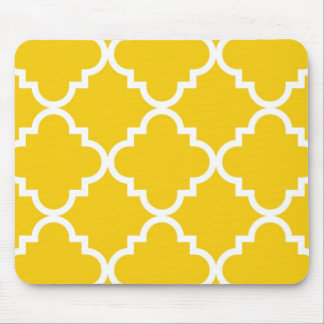 Quatrefoil Mousepad - Geel Muismat