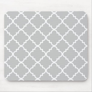 Quatrefoil Mousepad - Grijs Muismat