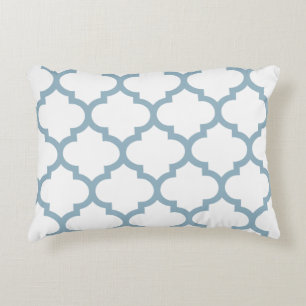 Quatrefoil Ogee Accent Pillow - Aquamarine Blue Accent Kussen
