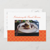 Quatrefoil oranje clover Business Event Call Uitnodiging Briefkaart (Voorkant / Achterkant)