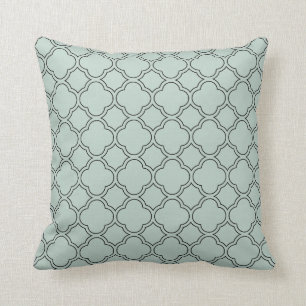 Quatrefoil Palladian Blue Decorative Pillow Kussen