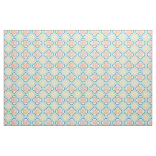 quatrefoil pastelweefsel stof