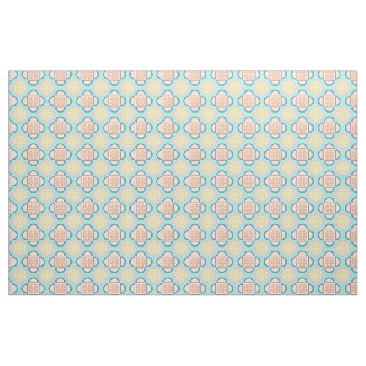 quatrefoil pastelweefsel stof (Yard (91,4 cm))