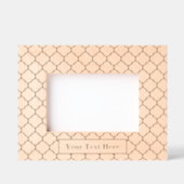 Quatrefoil Patroon Gepersonaliseerde woorden Gegraveerde Lijstjes (Voorkant)