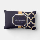 Quatrefoil Patroon Kussen (Achterkant)