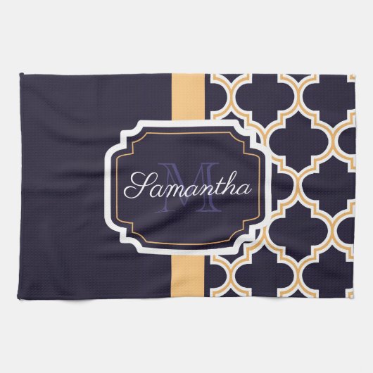 Quatrefoil Patroon Theedoek (Horizontaal)