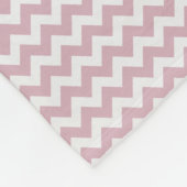 Quatrefoil Pattern Roos Gold | Chevron Monogram Fleece Deken (Hoek)