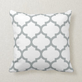 Quatrefoil Pillow - Paloma Gray Kussen
