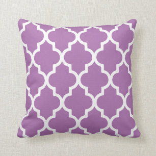 Quatrefoil Pillow/Radiant Orchid Kussen