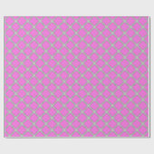 Quatrefoil roze en grijs cadeaupapier (Vlak)