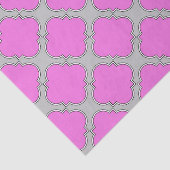 Quatrefoil roze en grijs tissuepapier (Detail)