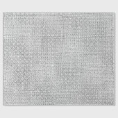 Quatrefoil Silver Gray Grafiet Monochromati Linen Cadeaupapier (Vlak)