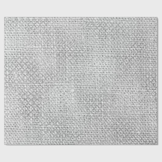 Quatrefoil Silver Gray Grafiet Monochromati Linen Cadeaupapier (Vlak)