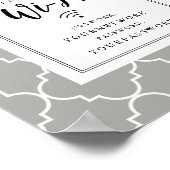 Quatrefoil Wifi Sign Poster (Hoek)
