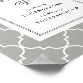 Quatrefoil Wifi Sign Poster (Hoek)