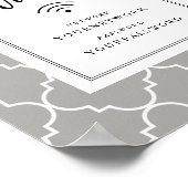 Quatrefoil Wifi Sign Poster (Hoek)