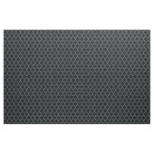 Quatrefoil Wit op Zwart Stof (Yard (91,4 cm))