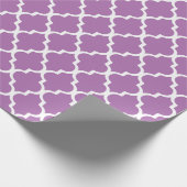 Quatrefoil wrappapier - Radiant Orchid Cadeaupapier (Hoek)