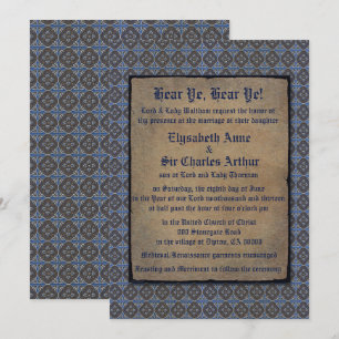 Quatrefolie Gold op blauw Kaart