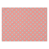 Quatrefoliekoraal en grijs tafelkleed (Voorkant (Horizontaal))