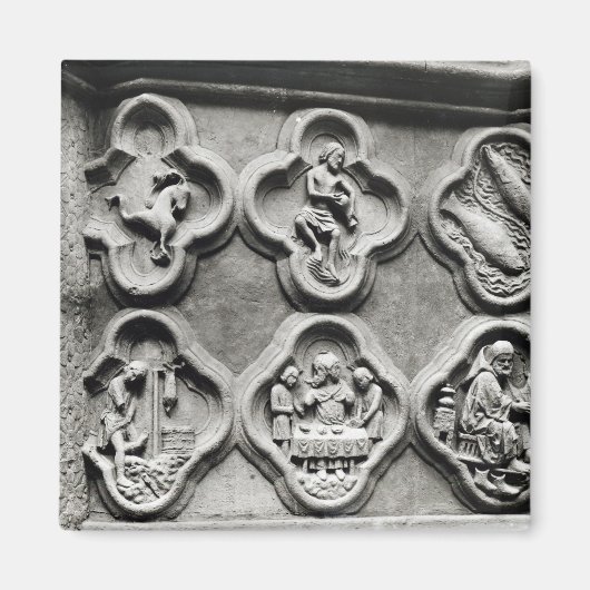 Quatrefoliën met de Tekenen van de Zodiac Magneet (Voorkant)