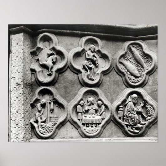 Quatrefoliën met de Tekenen van de Zodiac Poster (Voorkant)