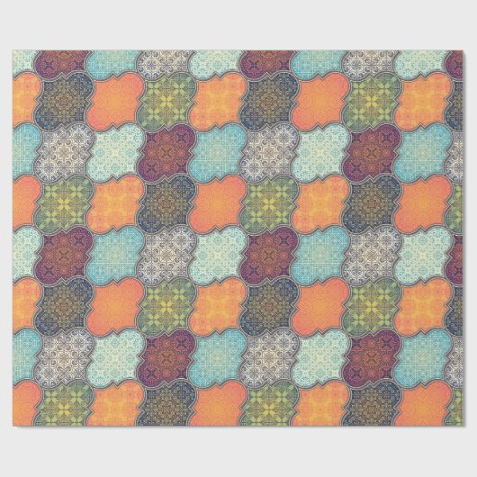 Quatrefoliepatroon Cadeaupapier (Vlak)