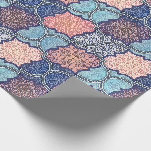 Quatrefoliepatroon Cadeaupapier (Hoek)