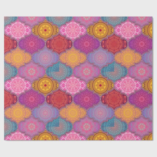 Quatrefoliepatroon Cadeaupapier (Vlak)