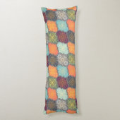 Quatrefoliepatroon Lichaamskussen (Achterkant (Verticaal))