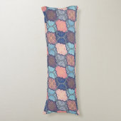 Quatrefoliepatroon Lichaamskussen (Voorkant Verticaal)