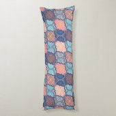 Quatrefoliepatroon Lichaamskussen (Achterkant (Verticaal))