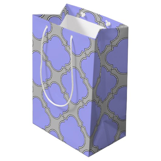 Quatrefolierambrij en grijs medium cadeauzakje (Achterkant Gekanteld)