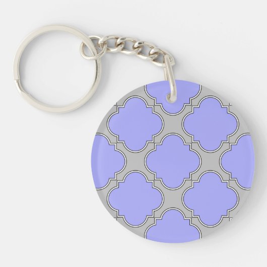 Quatrefolierambrij en grijs sleutelhanger (Voorkant)