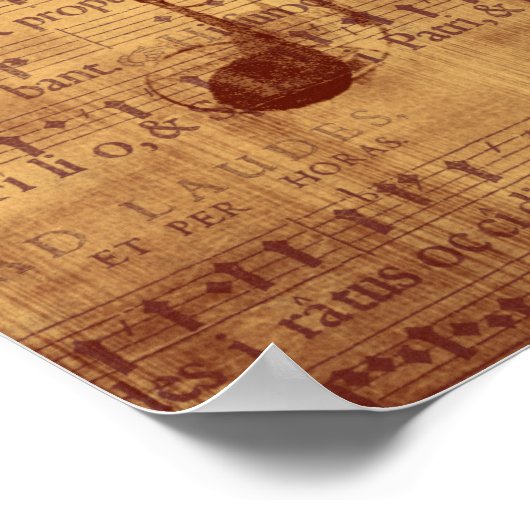 Quaver/Musical Note Poster (Hoek)