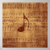 Quaver/Musical Note Poster (Voorkant)