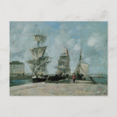 Quay in Honfleur Briefkaart (Voorkant)