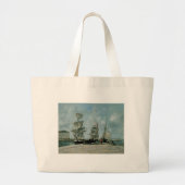 Quay in Honfleur Grote Tote Bag (Voorkant)