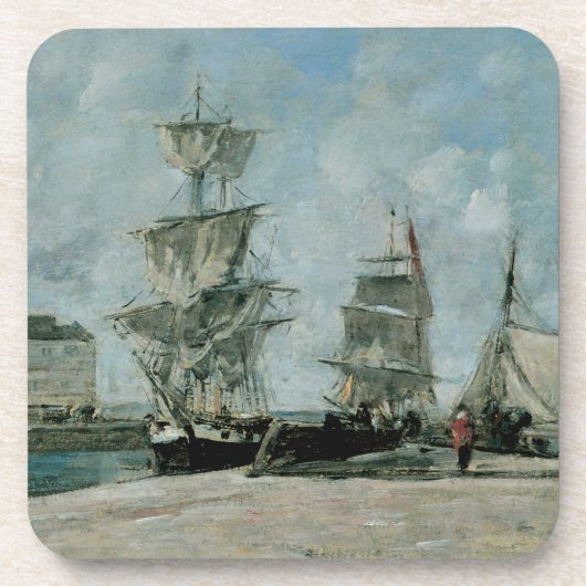Quay in Honfleur Onderzetter (Voorkant)