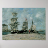 Quay in Honfleur Poster (Voorkant)