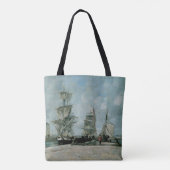 Quay in Honfleur Tote Bag (Achterkant)