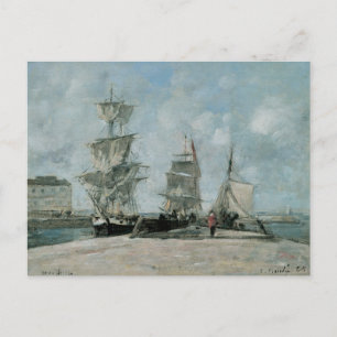 Quay te Honfleur, 1865 Briefkaart