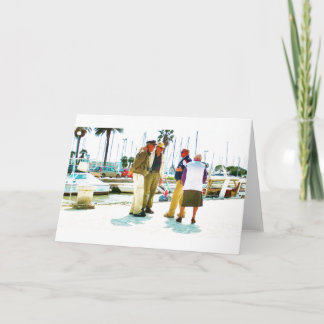Quayside van Viareggio ontmoet, Leeg Wenskaart Kaart
