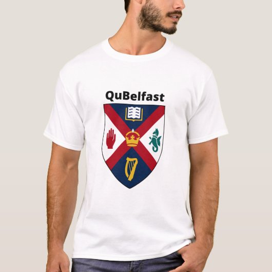 qub queens universiteit belfast t-shirt (Voorkant)