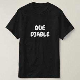 Que-eetbaar, wat in de hel in de Franse T-Shirt