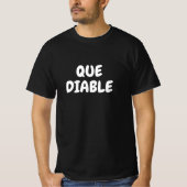 Que-eetbaar, wat in de hel in de Franse T-Shirt (Voorkant)