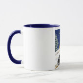 Que la neige soit/Skieur grande tasse Mok (Links)