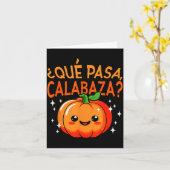 Qué Pasa Calabaza Mexican Meastra Spanieacher Hall Kaart (Gele Bloem)