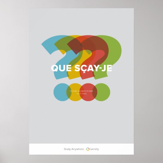 Que Scay-Je Poster (Voorkant)
