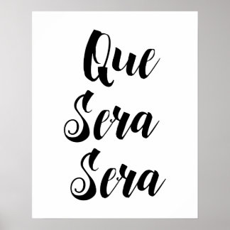 Que Sera Sera Poster